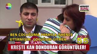 SAMSUN'DA KREŞTE KAN DONDURAN GÖRÜNTÜLER!