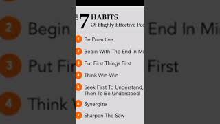 The Seven Habits of Highly Effective People# Habits of Transformation # Habits
