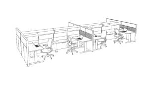 Teknion Animation | Leverage Panel System