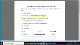Use NordVPN DNS servers on iPhone/iPad