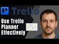 Trello: How to Use Planner (2025 Task Management & Productivity Tutorial)