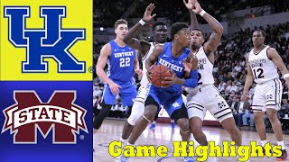 Mississippi State Vs Kentucky Wildcats   Men's College Basketball Game Highlights  | Jan 11,2025