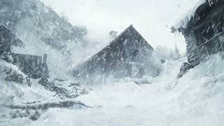 Roaring Winter Winds and Falling Snow | Calming Storm Sounds to Help You Drift into Sleep