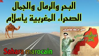 روعة الطريق السريع 🛣️ اخفنير 🇲🇦 طرفاية وخطورة زحف الرمال 🌊🐫🇲🇦