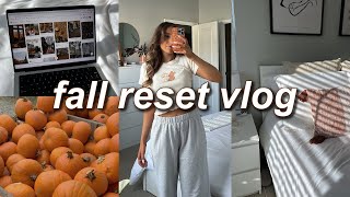 FALL MONTHLY RESET: cleaning, goal setting, getting into a routine, & more! | productive vlog