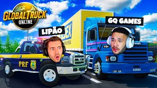 FUI PARADO PELA PRF com CARGA ILEGAL no GLOBAL TRUCK ONLINE!