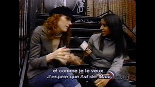 ''Melissa Auf Der Maur'' - Rare interview @ Musique Plus - VJ Rebecca Makonnen - 2004