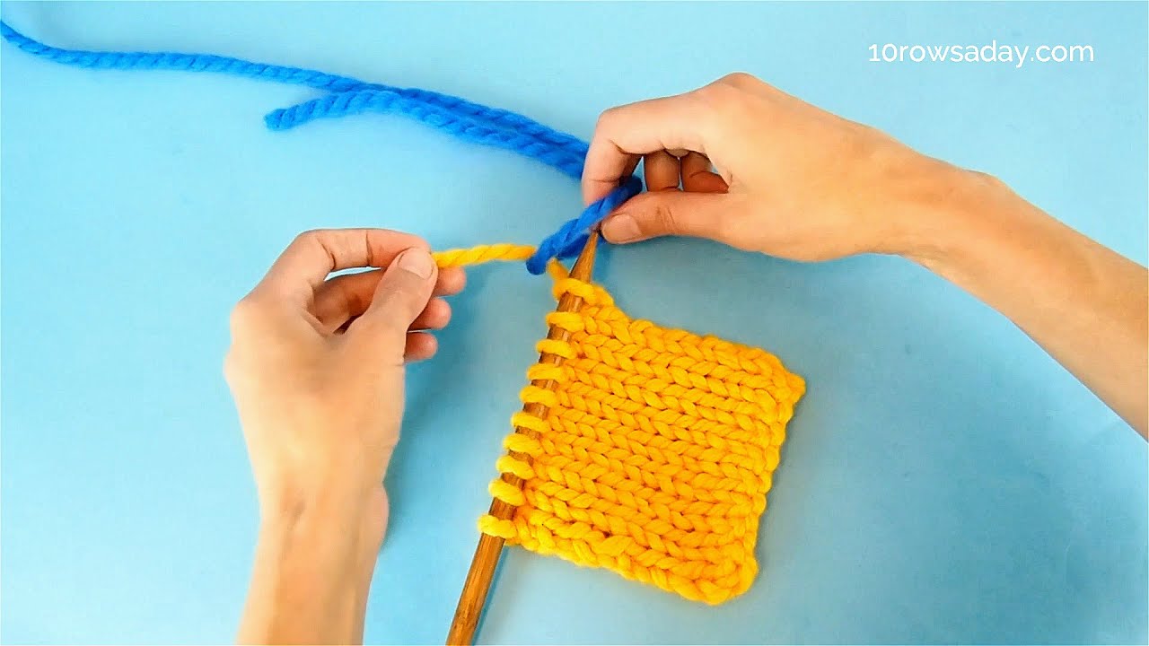 How To Add A New Ball Of Yarn Five Ways Youtube