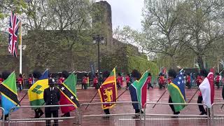 King Charles III #Coronation: Commonwealth Flag procession #RoyalFamily