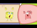 rich pregnant vs broke pregnant👑🕸🍕 mukbang animation spongebob animation slime cat