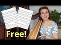 A common mistake of self-taught harpists! (Sailing on a Lake - easy TUTORIAL)