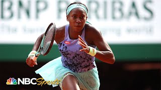 French Open Semifinals: Coco Gauff vs. Martina Trevisan | HIGHLIGHTS | 6/2/2022 | NBC Sports