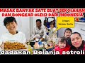 MASAK SATE BUAT TEMAN2 NYA MAS ERIC &BONGKAR OLEH2 DARI INDONESIA,BELANJA STROLI(KESEHARIAN)