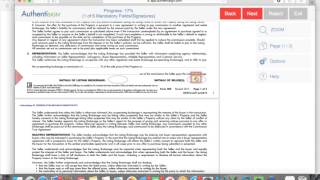 Authentisign buyer seller esigning tutorial walk through