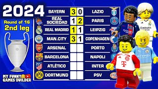 Champions League 2024 Round of 16 (2nd leg) ALL GOALS in Lego Football Film Animation