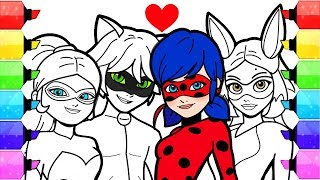 Miraculous Ladybug Coloring Pages | How to Draw and Color Ladybug Coloring Book Marinette Adrien
