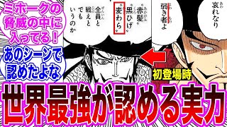 【最新1082話】強敵認定！麦わらをしっかり四皇と認めているミホークを見て喜ぶ読者の反応集【ワンピース】ネタバレ注意