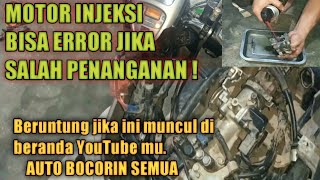 RAHASIA BENGKEL❗full tutorial servis Trotle body,setting dan resset ulang motor injeksi