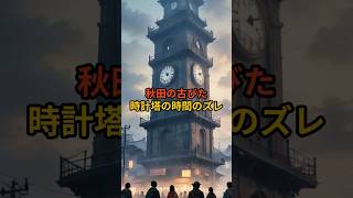 秋田の古びた時計塔の時間のズレ #秋田 #時計塔 #怖い話 #都市伝説 #怪談 #VOICEVOX:麒ヶ島宗麟