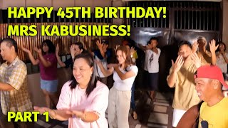 HAPPY 45th B-DAY MRS. KB🥰GRABE..ANG SAYA! PATI SI BONG HUMATAW NA RIN😅