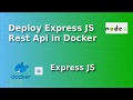 Deploy Nodejs Rest Api in Docker