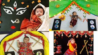 Navratri theme baby photoshoot ideas|   Dussehra theme| Garba theme baby photoshoot| Dandiya theme