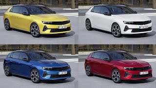 New Opel Astra COLOURS 2022 - Detailed Comparison