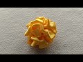 Super Easy Ribbon Flower making with Scale  Easy Sewing Hack  Hand Embroidery Flower