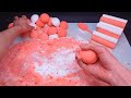 asmr crushing red baking soda