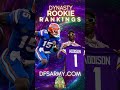 Dynasty Rookie Rankings #shorts