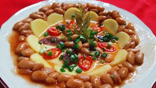 年夜菜蒸蒸日上 团圆相聚 好运菜《蒸蛋豆腐》CNY Delightful Dishes-Steamed Egg Tofu with Baked Beans｜Resepi Kacang Panggang