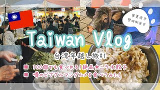 【LCC・SCOOTで行く年末年始の台湾】台湾年越し旅#1／年末年始のチケット費用／夜市グルメ食べ歩き／100個でも食べたい絶品韮水餃子／ビブグルマングルメ