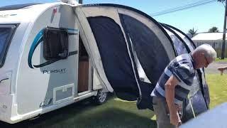 Erecting a Caravan Awning