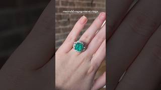 Emerald engagement ring ideas for those who are tired of traditional diamond rings 💎💚✨️ #engagement