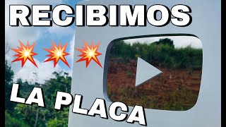 RECIBIMOS LA PLACA DE YOUTUBE DE 100,000 SUBSCRIBERS