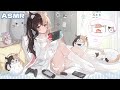 【asmr ku100】ギャルの密着添い寝でたっぷり寝落ち♡囁き co sleeping 吐息 心臓が鼓動する