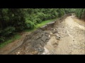 【福岡大雨】朝倉市黒川の被害箇所空撮映像２（平成29年7月8日12時15分撮影）