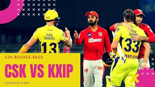 Csk Vs Kxip Mach Highlights|| Csk Bounce Back|| MSD SUPPORTERS