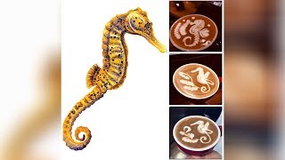 Latte art | Seahorse |