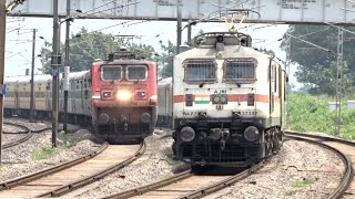 Terrible speed on Curve | Samarsata Express And Nautanwa - Durg Express Full MPS