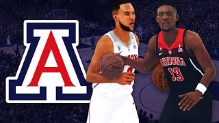 NBA 2K18 2017-18 Arizona Wildcats Jersey & Court Tutorial