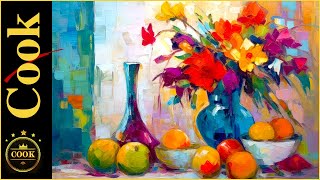 Ode to Joy a Still Life Acrylic Painting with Ginger Cook