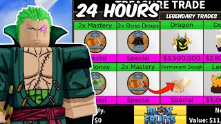 Trading EVERY 2x GAMEPASS for 24 Hours in Blox Fruits!