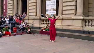 Studio J - Kalari Demonstration @Mapping Melbourne 2016