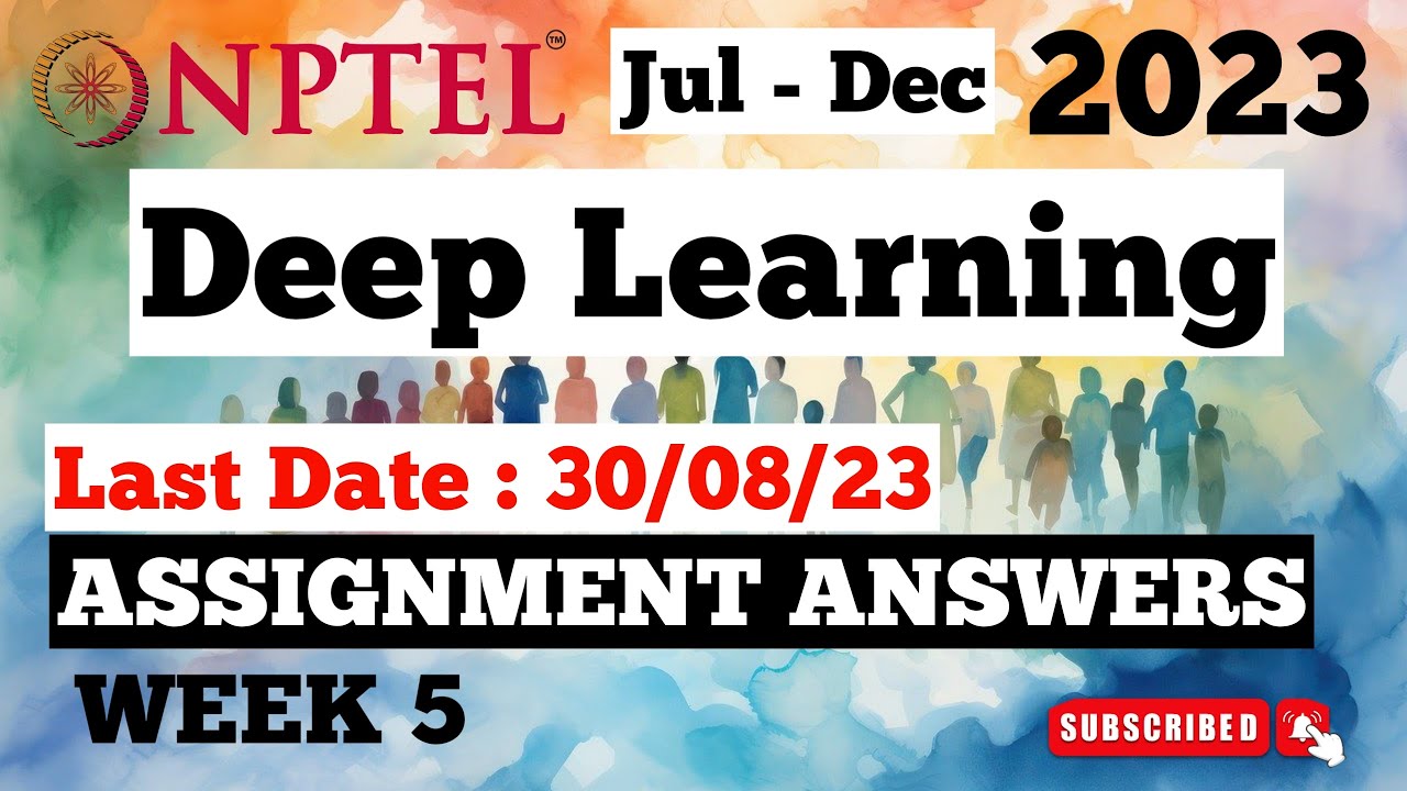 Deep Learning Week 5 Assignment Answers Nptel Youtube