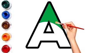 Alphabet Letters ABCD for Kids // Tracing \u0026 Coloring!