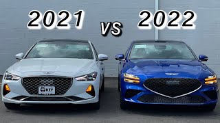 2022 VS 2021 Genesis G70 side by side (insane Facelift)