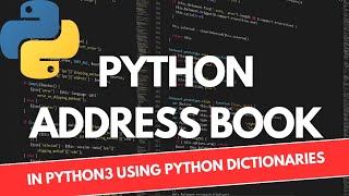 Python Project for Beginners|Build Address Book Python| #python #pythonprojects #pythonforbeginners