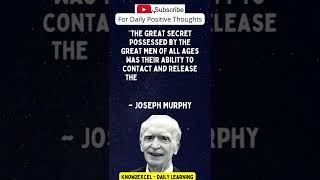 Mind Blowing Quotes from Joseph Murphy #10 | Power of Your Subconscious Mind | Shorts
