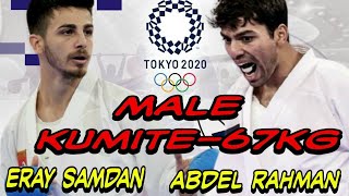 ERAY SAMDAN (TUR ) VS. Abdel Rahman Almasatfa (JOR ) TOKYO 2020 OLYMPICS KARATE | Male Kumite -67kg